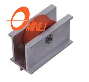 U-Nut, V-Nut, einzelnes Nylon-Farbrad, Aluminium-Rollenhalterung für Fenster und Türen (ML-GS003)