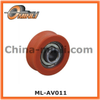 Gleitrolle, orange Nylon-Riemenscheibe, V-Nut-Hardware-Lager